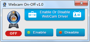 啟用/禁用攝像頭(WebCam On-Off)